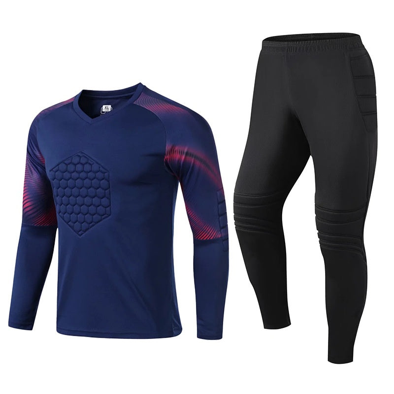 Custom Goalkeeper uniform football goalkeeper clothing tight anti-collision long-sleeved protective jersey