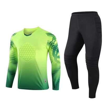 Custom Goalkeeper uniform football goalkeeper clothing tight anti-collision long-sleeved protective jersey