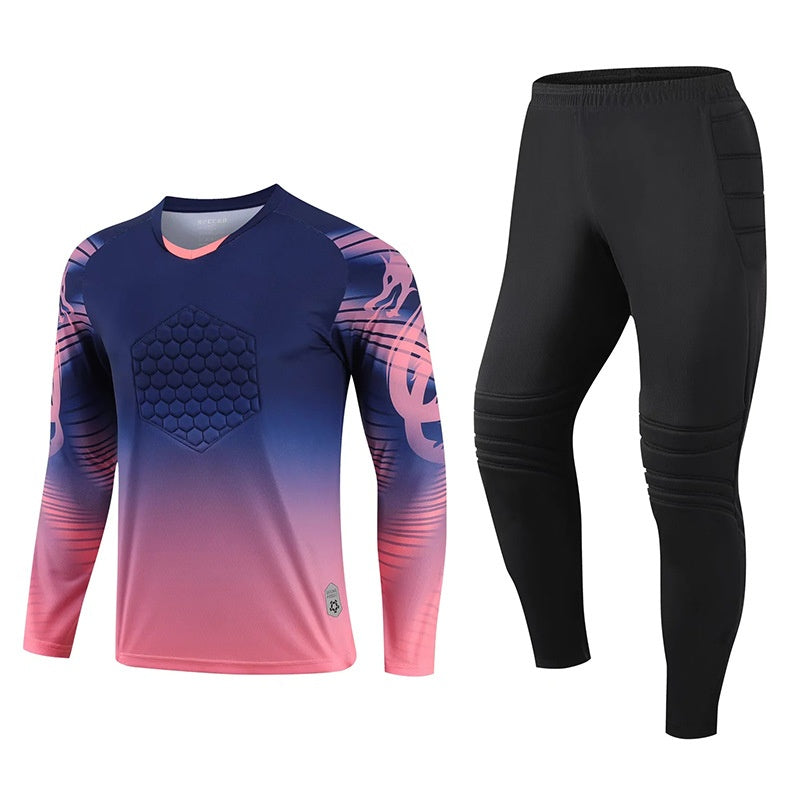 Custom Goalkeeper uniform football goalkeeper clothing tight anti-collision long-sleeved protective jersey