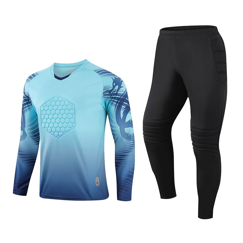 Custom Goalkeeper uniform football goalkeeper clothing tight anti-collision long-sleeved protective jersey