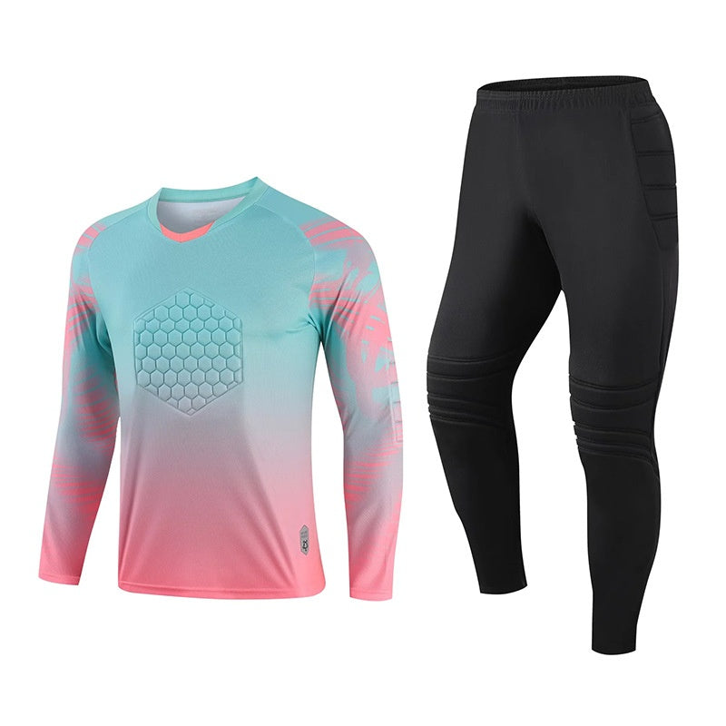 Custom Goalkeeper uniform football goalkeeper clothing tight anti-collision long-sleeved protective jersey