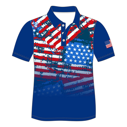 Custom sublimated Men's Short Sleeve POLO Shirt