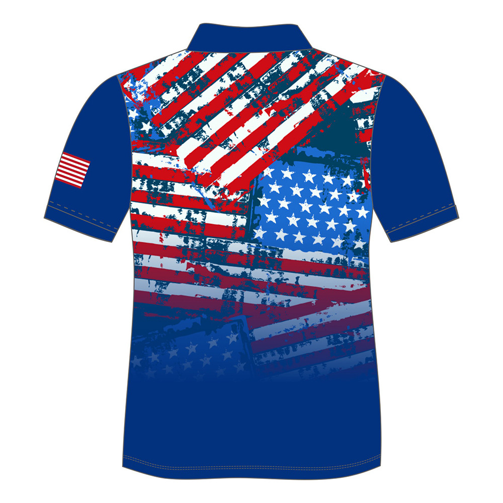 Custom sublimated Men's Short Sleeve POLO Shirt