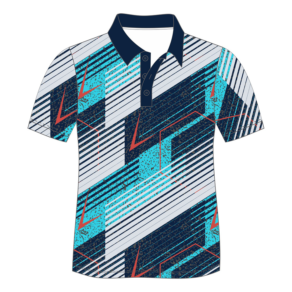 Custom sublimated Men's Short Sleeve POLO Shirt