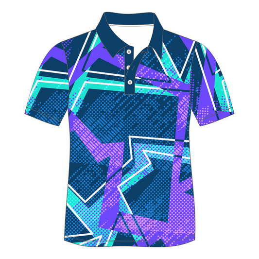 Custom sublimated Men's Short Sleeve POLO Shirt