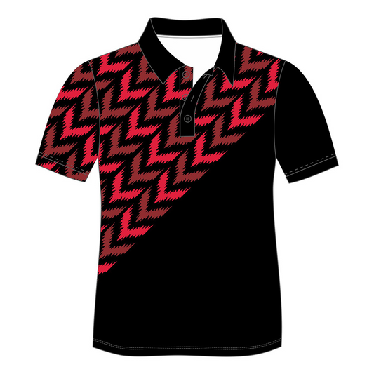 Custom sublimated Men's Short Sleeve POLO Shirt