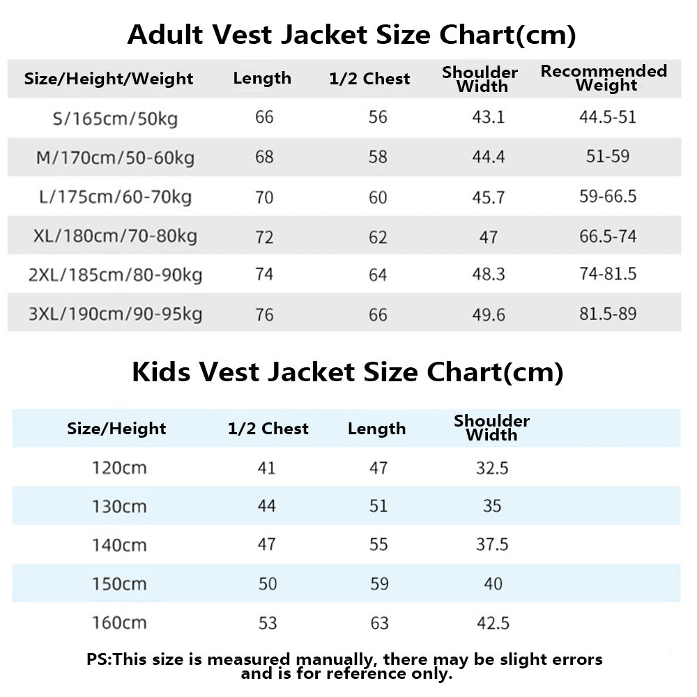 Adult and Kids Custom Vest Jacket