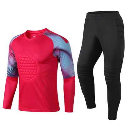 Custom Goalkeeper uniform football goalkeeper clothing tight anti-collision long-sleeved protective jersey