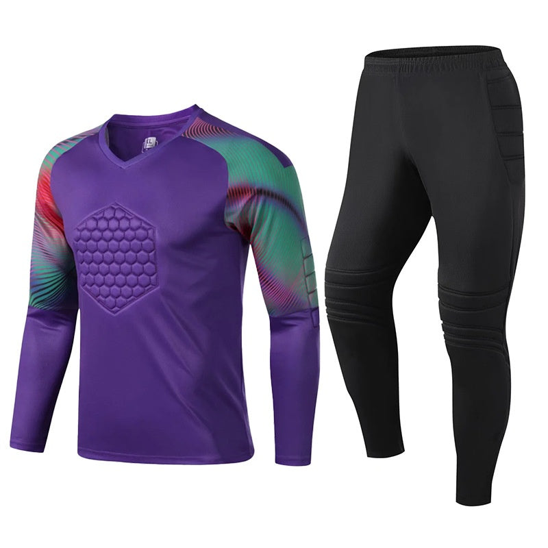 Custom Goalkeeper uniform football goalkeeper clothing tight anti-collision long-sleeved protective jersey